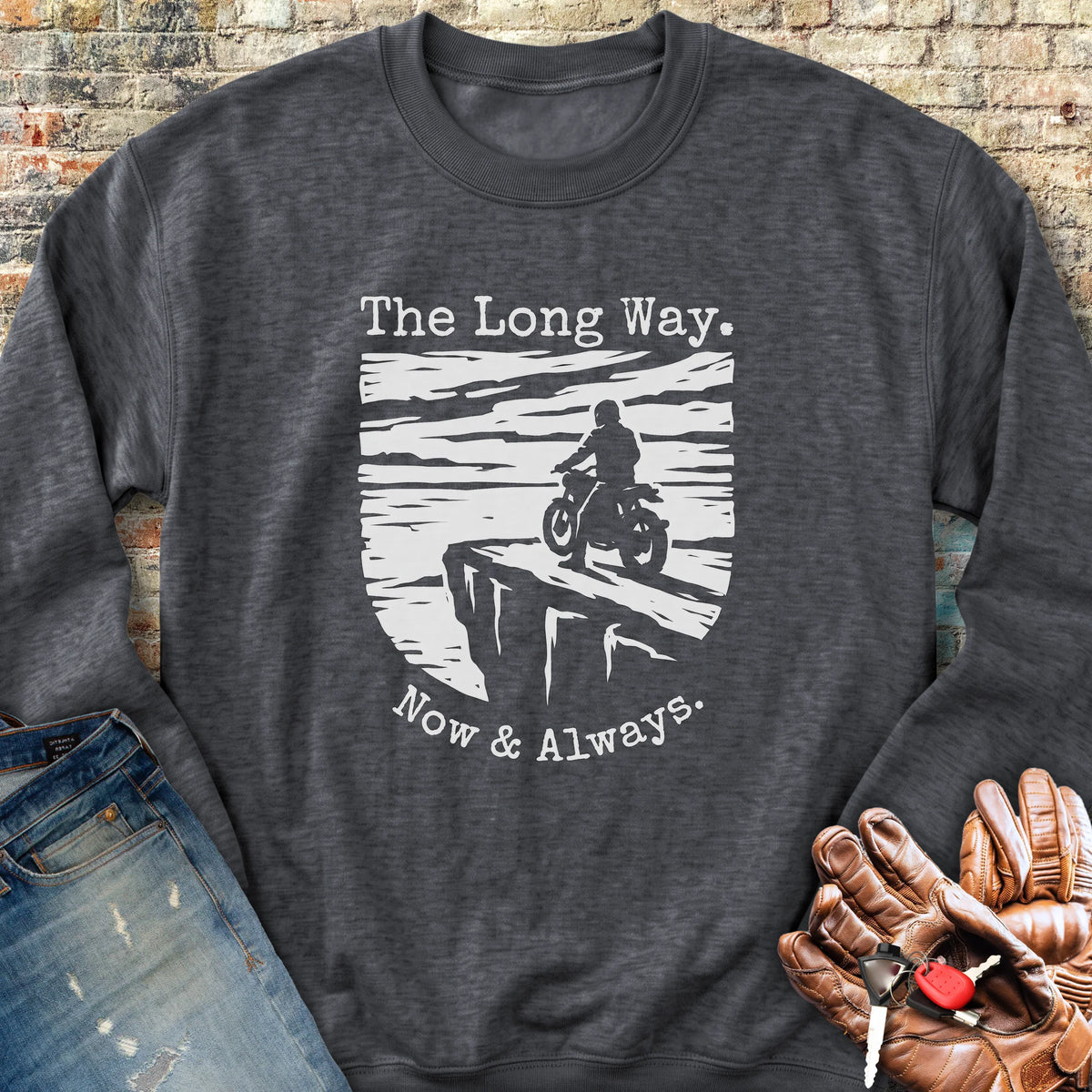 Which Way Sweatshirt - Dark Heather