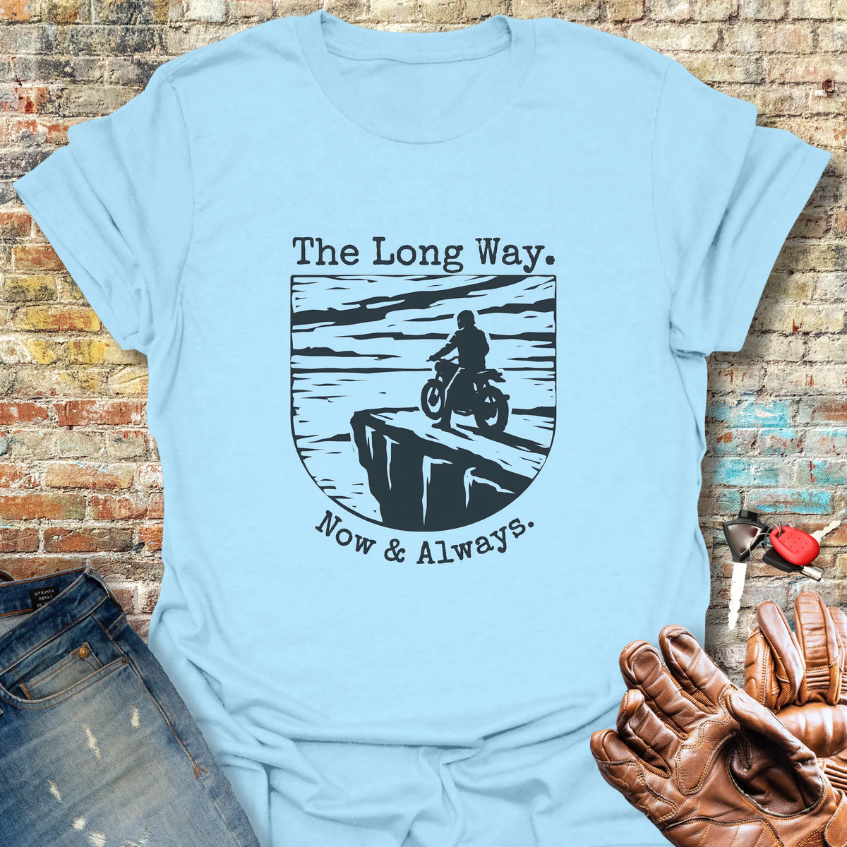 Which Way Softstyle T-Shirt - Light Blue