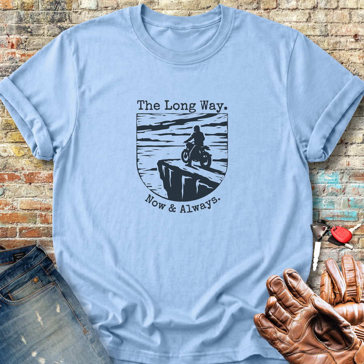 Which Way Classic T-Shirt - Light Blue