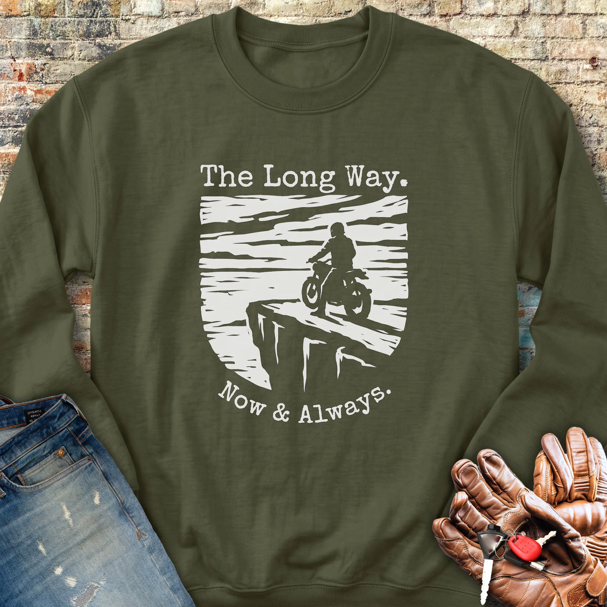 Which Way Sweatshirt - Military Green
