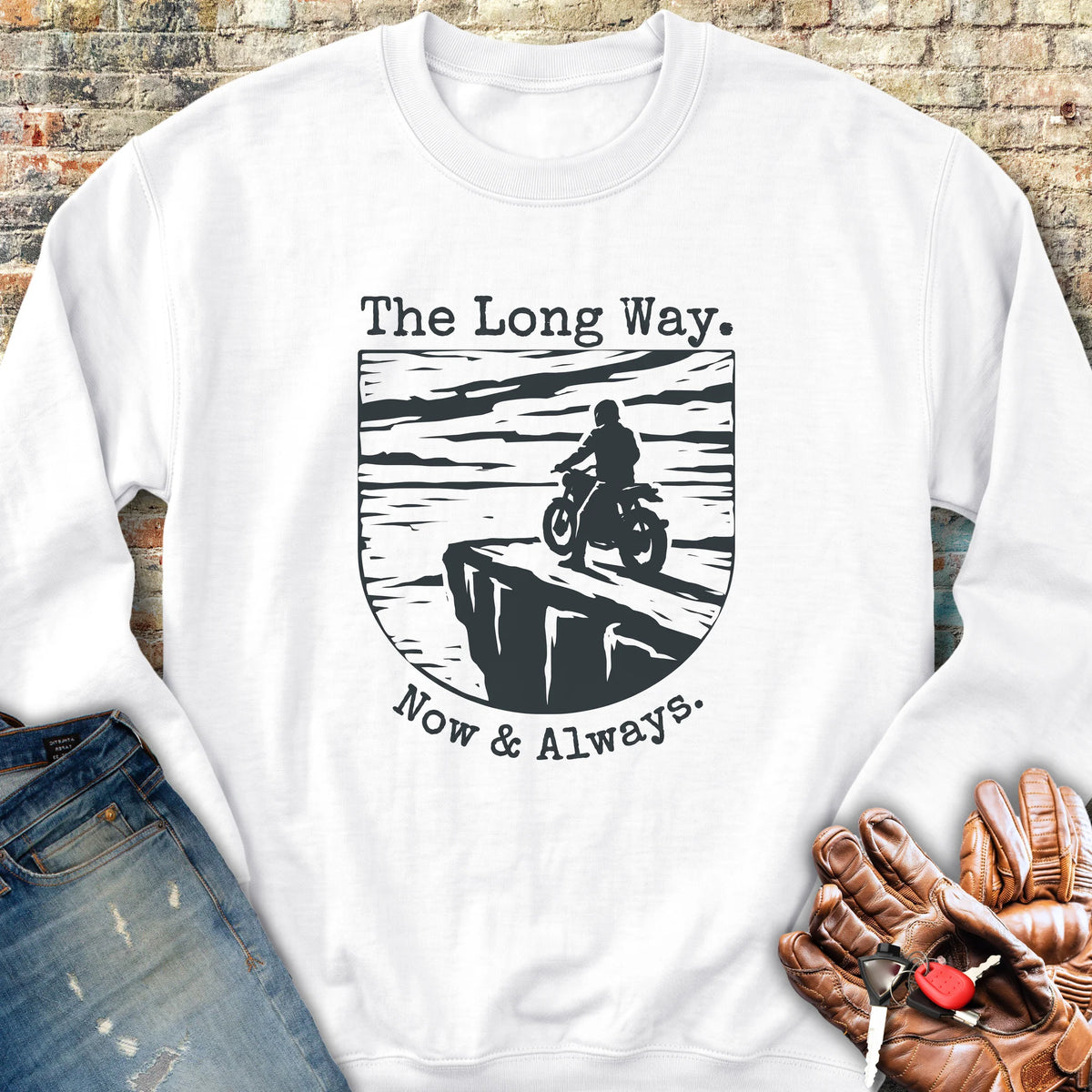 Which Way Sweatshirt - White