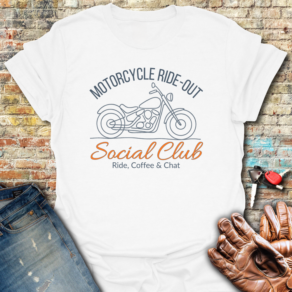 Ride-Out Social Club T-Shirt - White