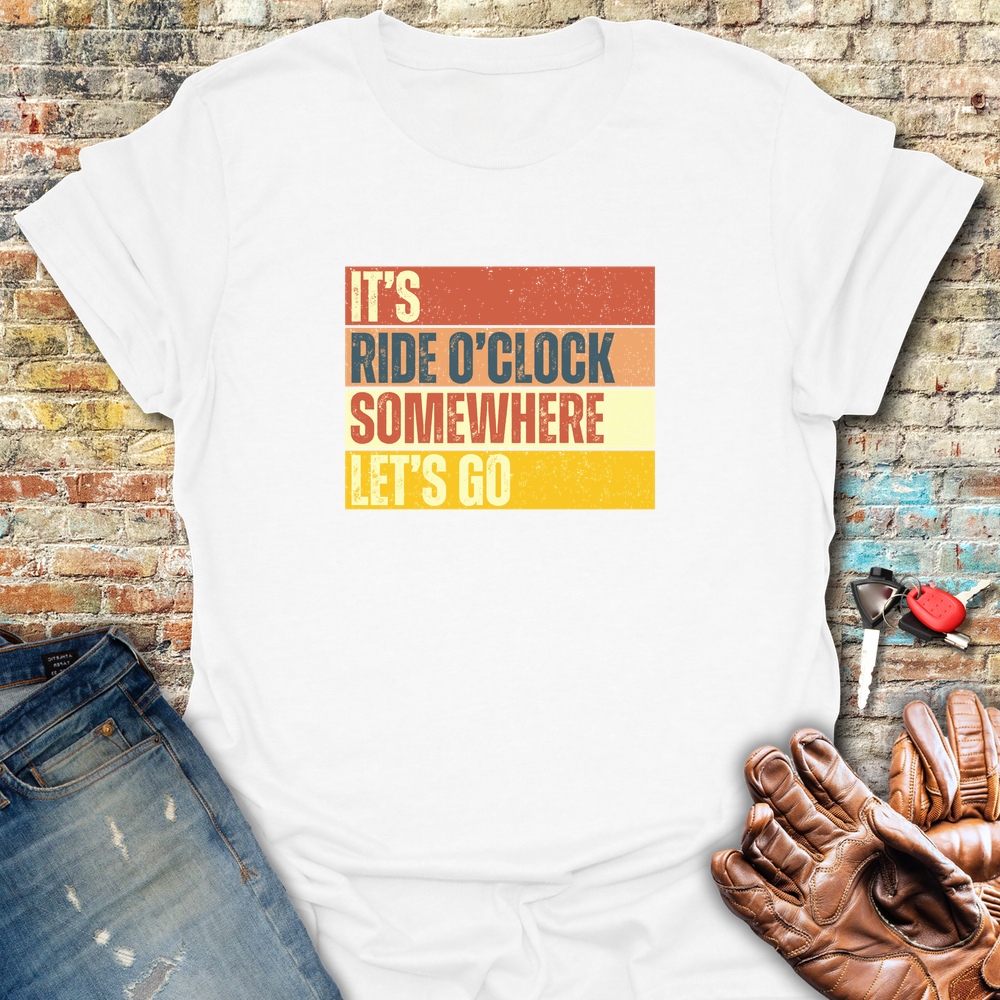 Let S Go Block T-Shirt - White