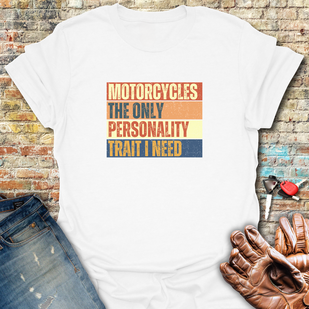 Personality Trait Block T-Shirt - White
