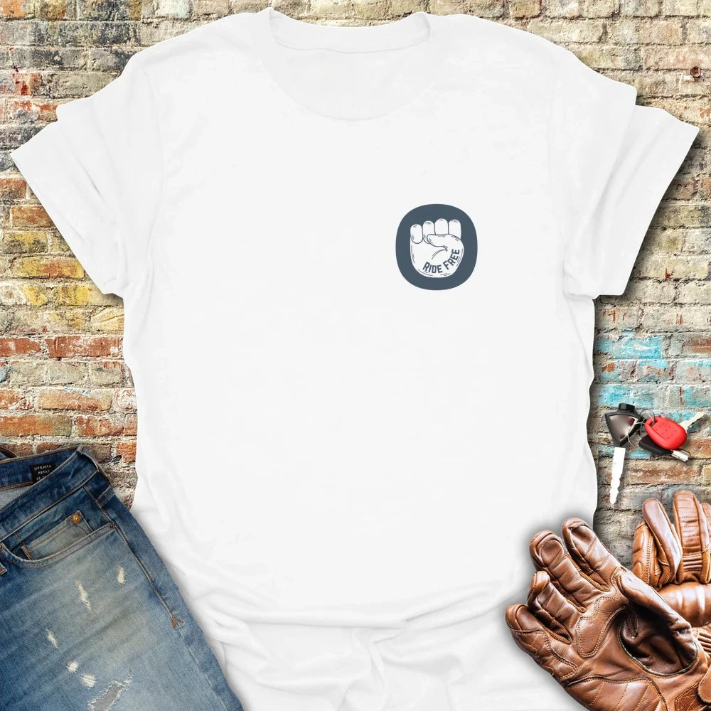 Ride Free Badge T-Shirt - White