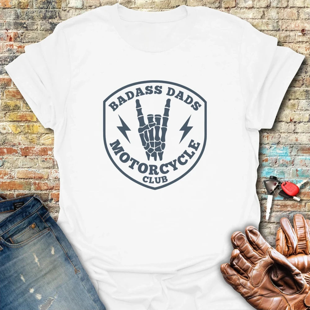 Badass Dads T-Shirt - White