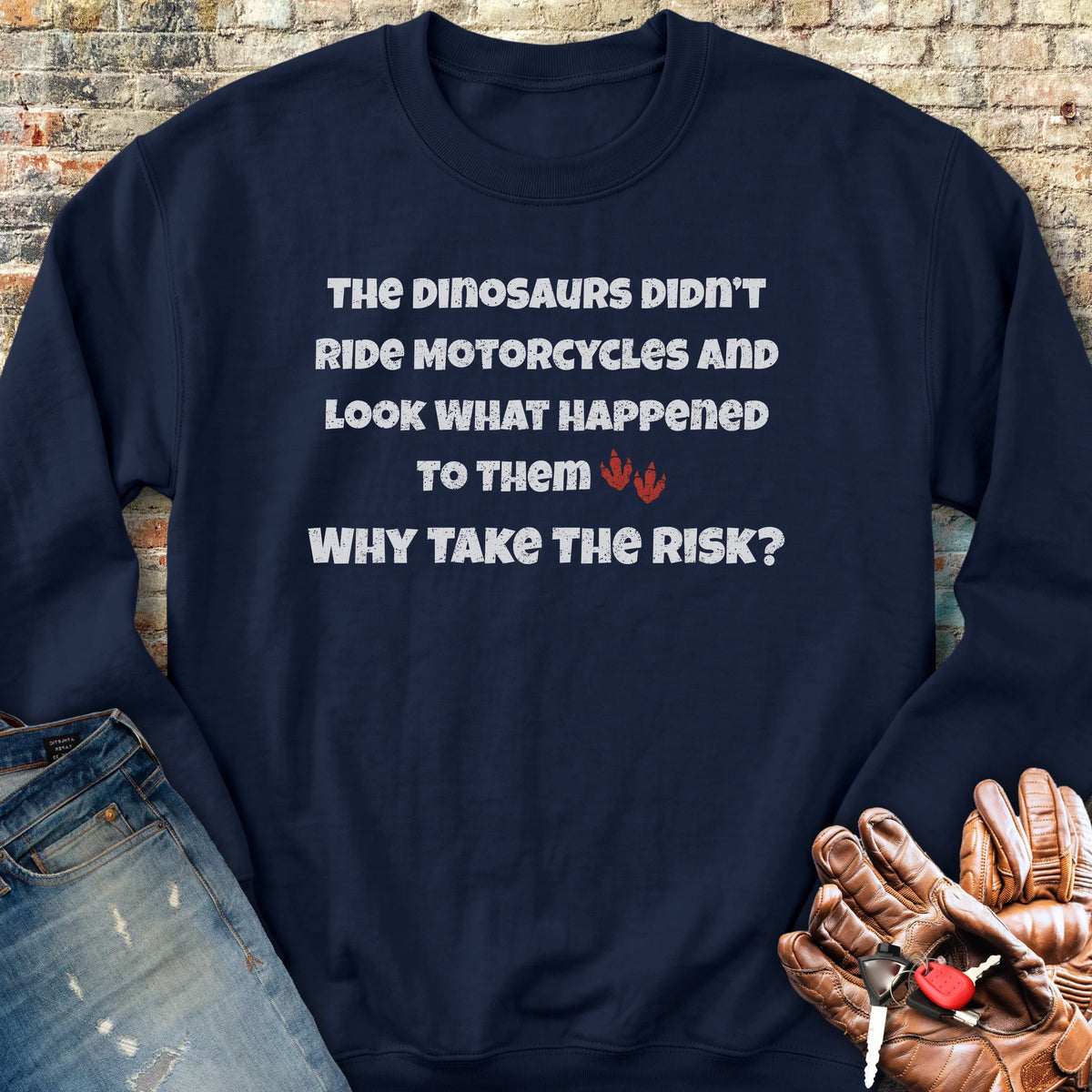 Why Take The Risk Sweatshirt - Navy