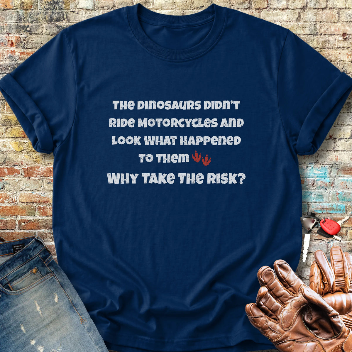 Why Take The Risk Classic T-Shirt - Navy