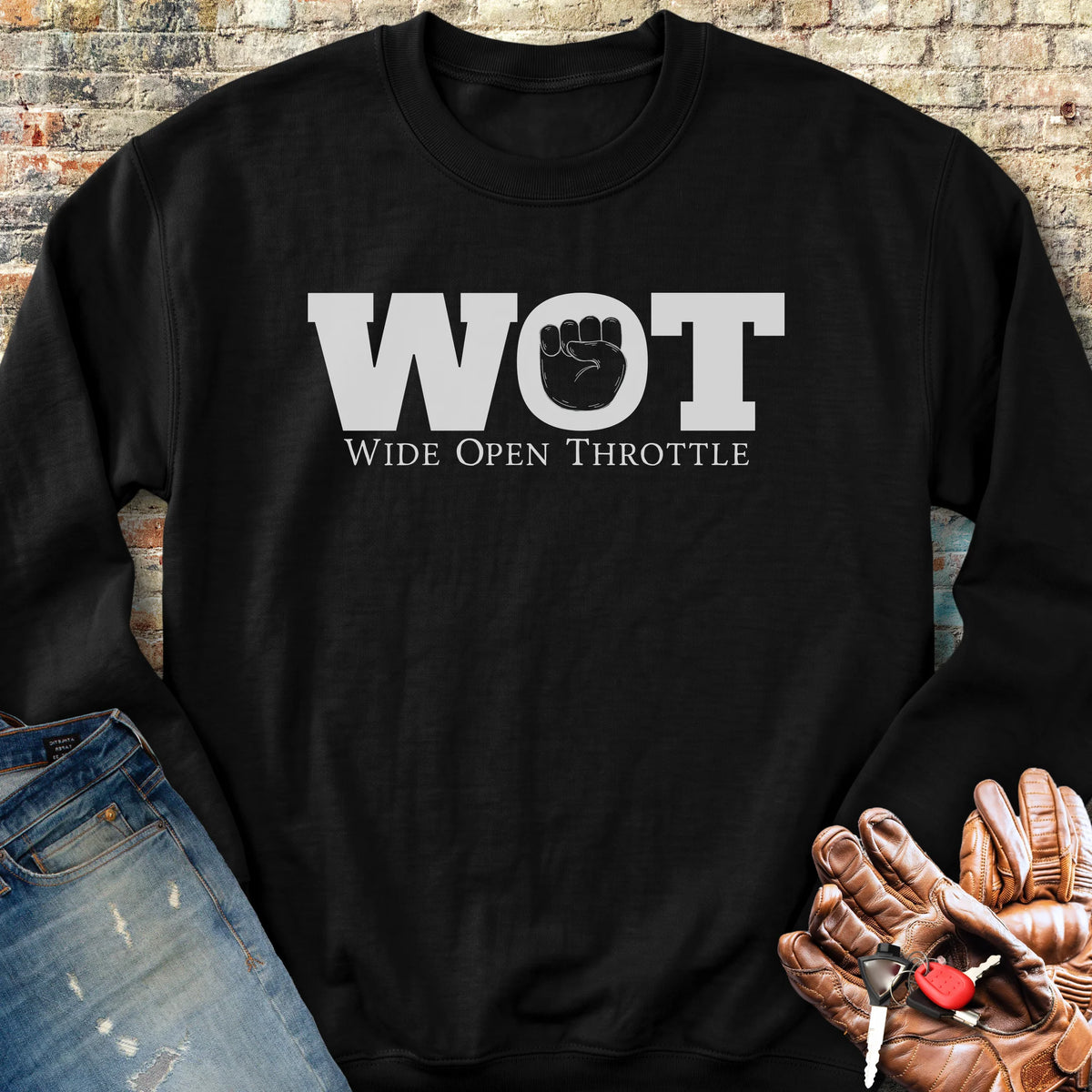 Wide Open Sweatshirt - Black