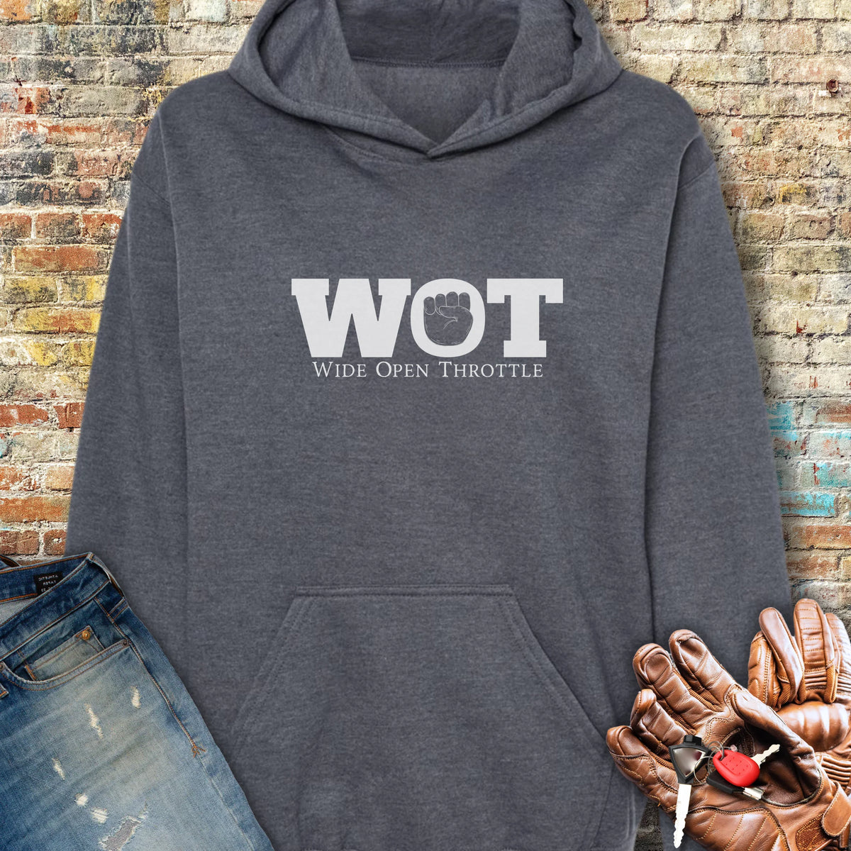 Wide Open Hoodie - Dark Heather