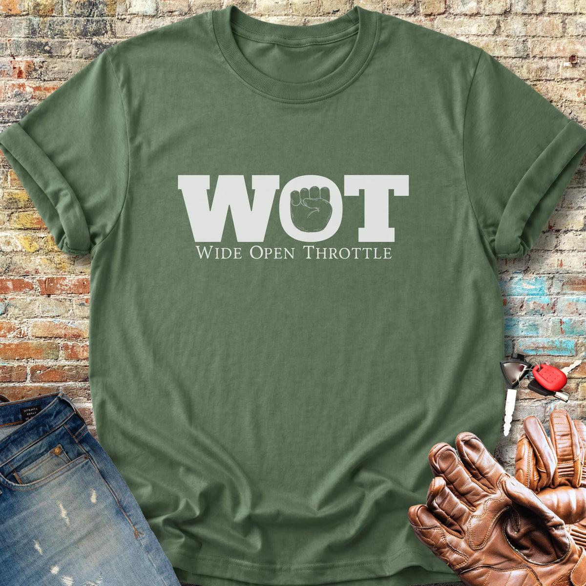 Wide Open Classic T-Shirt - Military Green