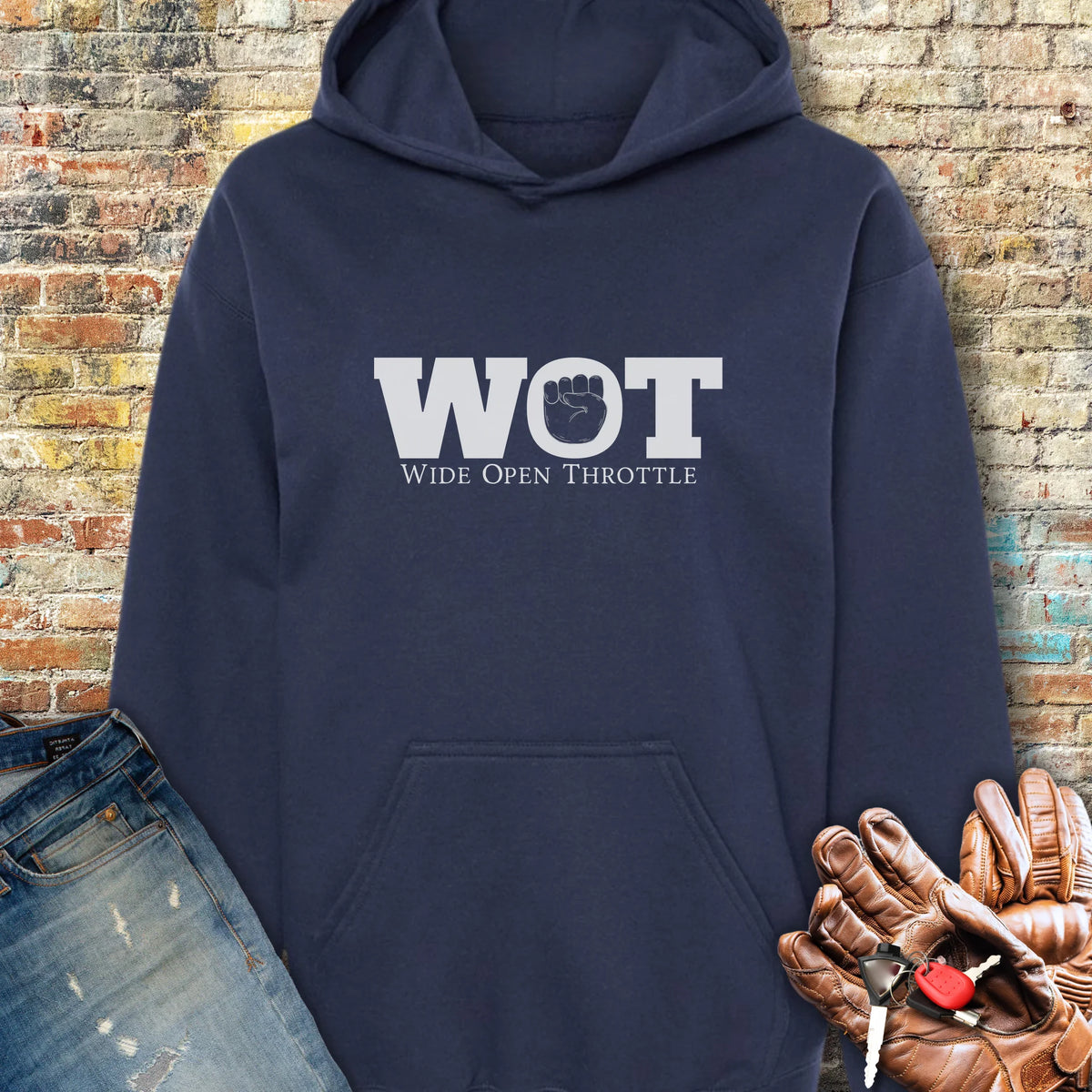 Wide Open Hoodie - Navy