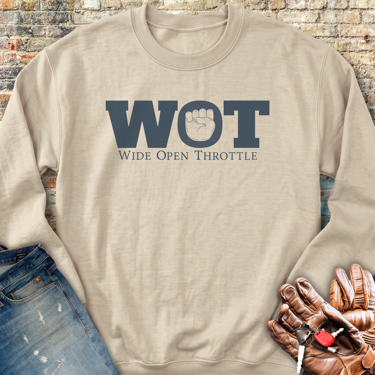 Wide Open Sweatshirt - Sand