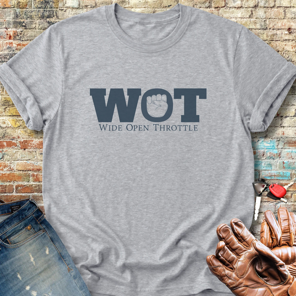 Wide Open Classic T-Shirt - Sport Grey