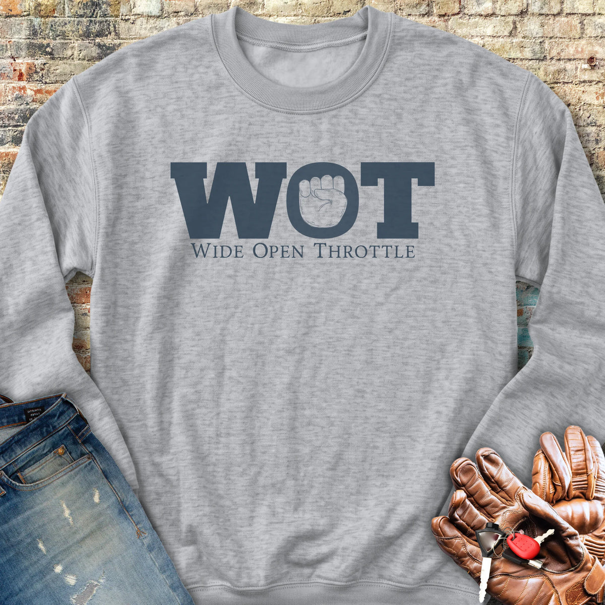 Wide Open Sweatshirt - Sport Grey