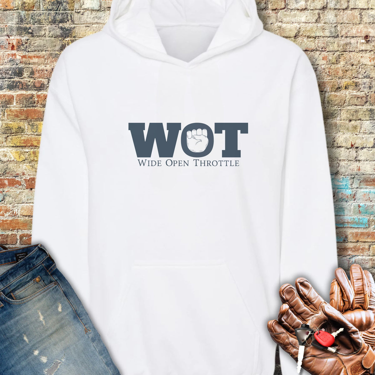 Wide Open Hoodie - White