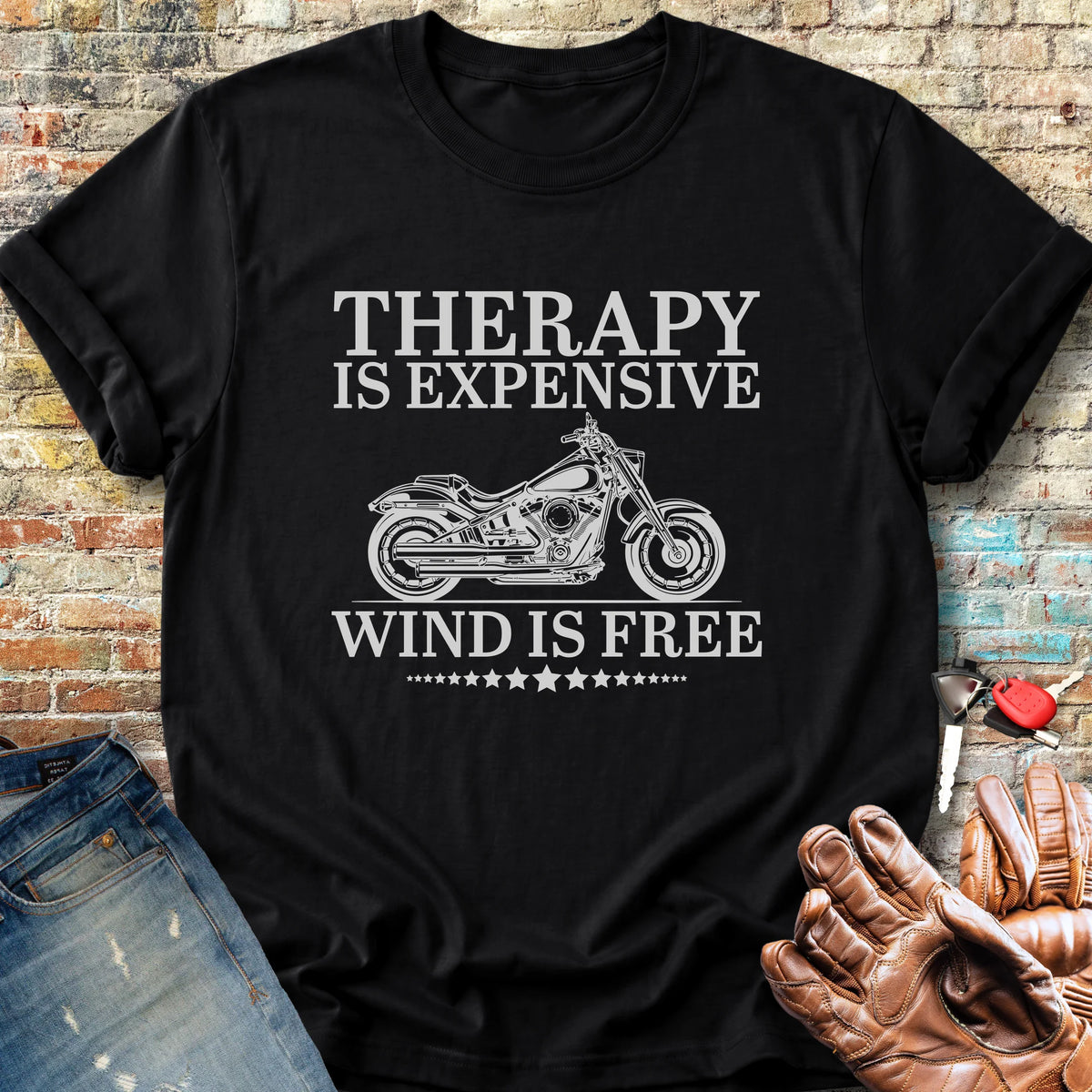 Wind Is Free Classic T-Shirt - Black