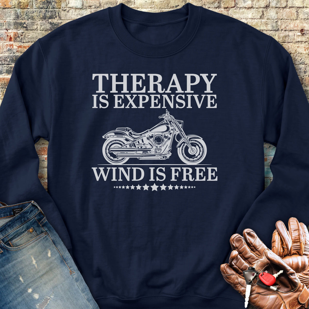 Wind Is Free Sweatshirt - Navy