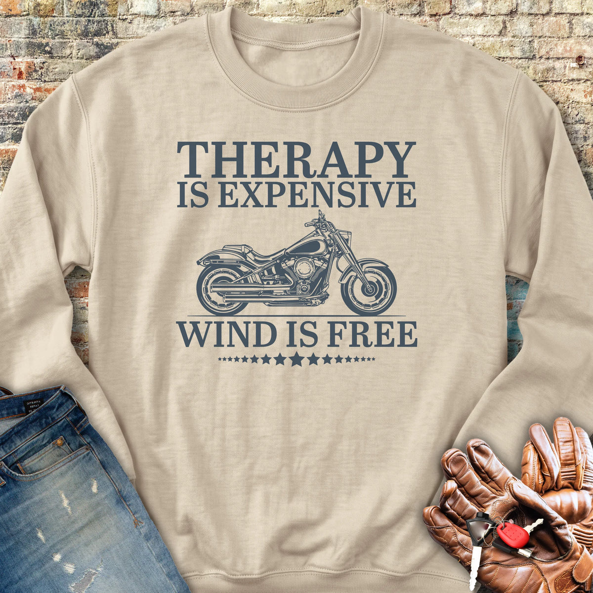 Wind Is Free Sweatshirt - Sand