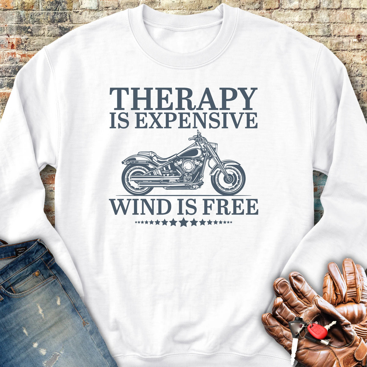 Wind Is Free Sweatshirt - White