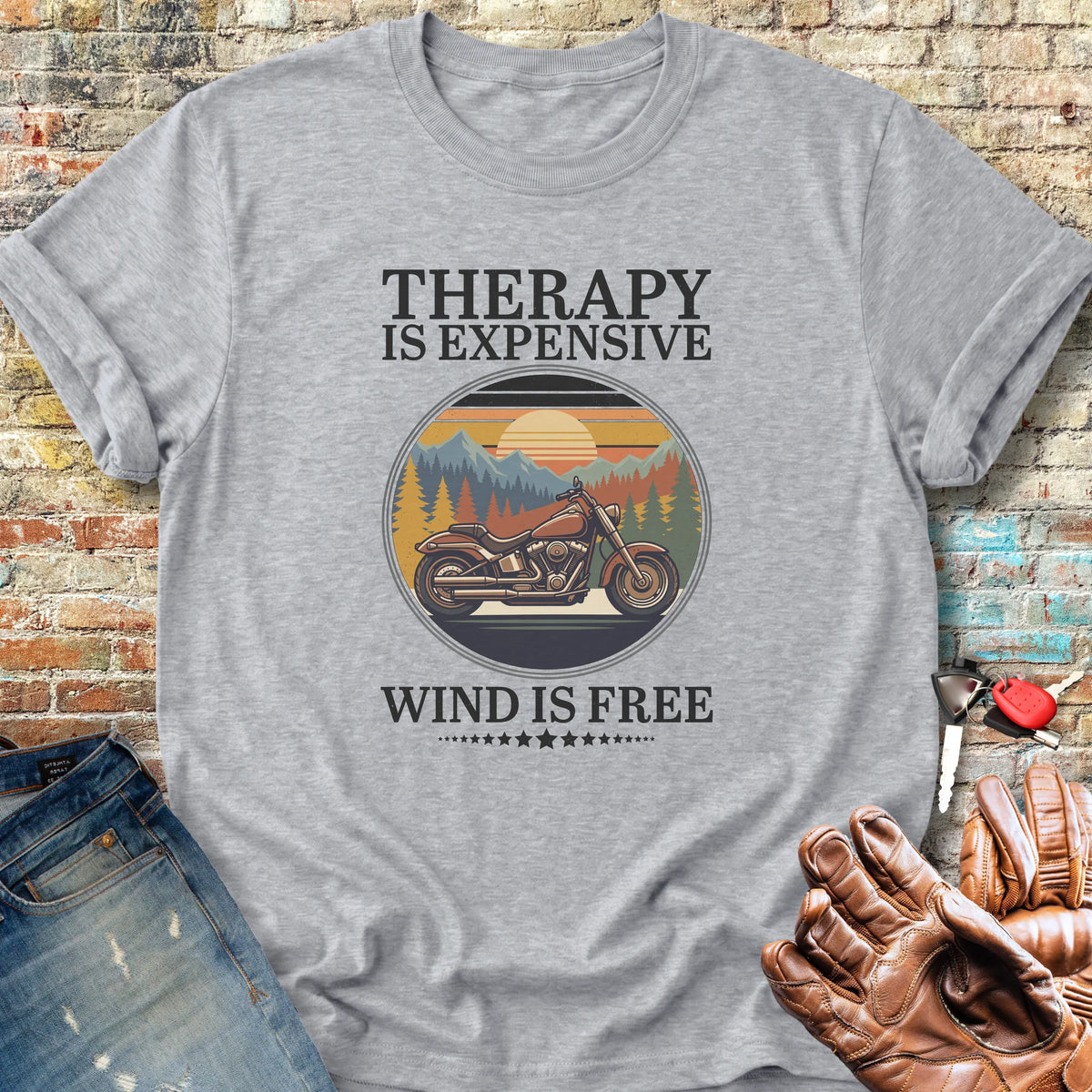 Wind Is Free Scene Classic T-Shirt - Sport Grey
