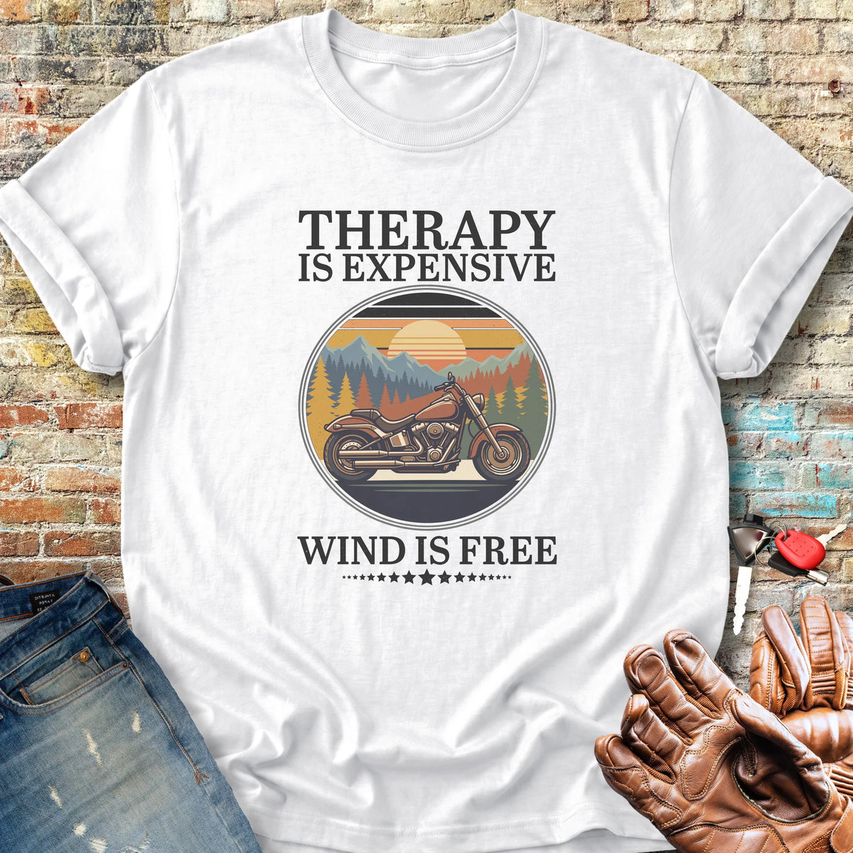 Wind Is Free Scene Classic T-Shirt - White