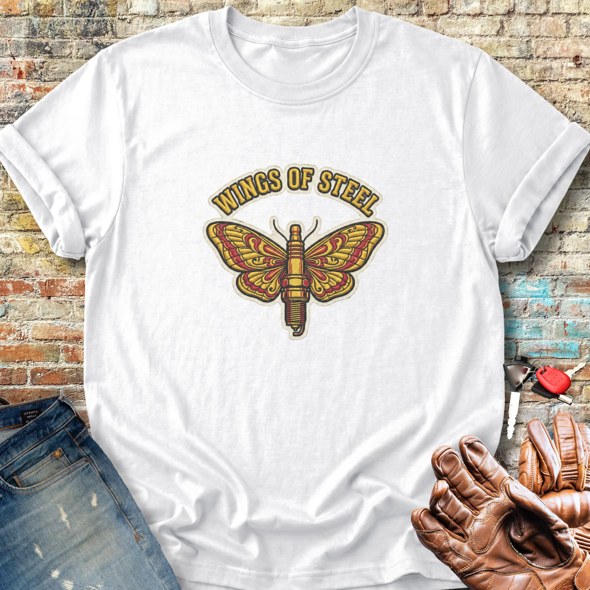 Wings Of Steel Classic T-Shirt - White