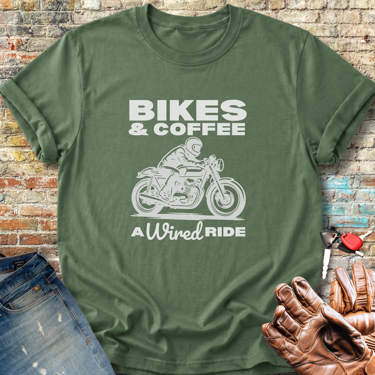 Wired Ride Classic T-Shirt - Military Green