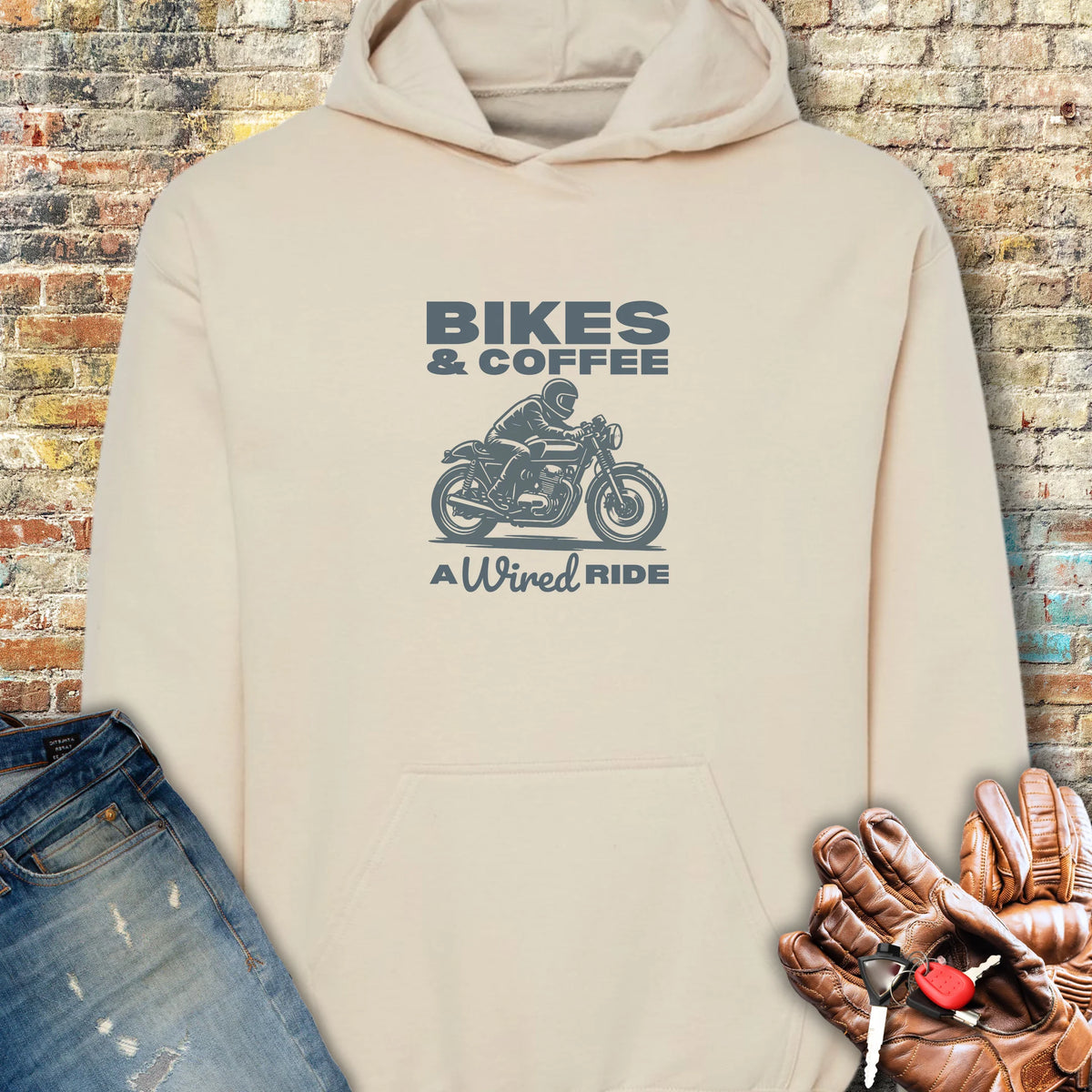 Wired Ride Hoodie - Sand