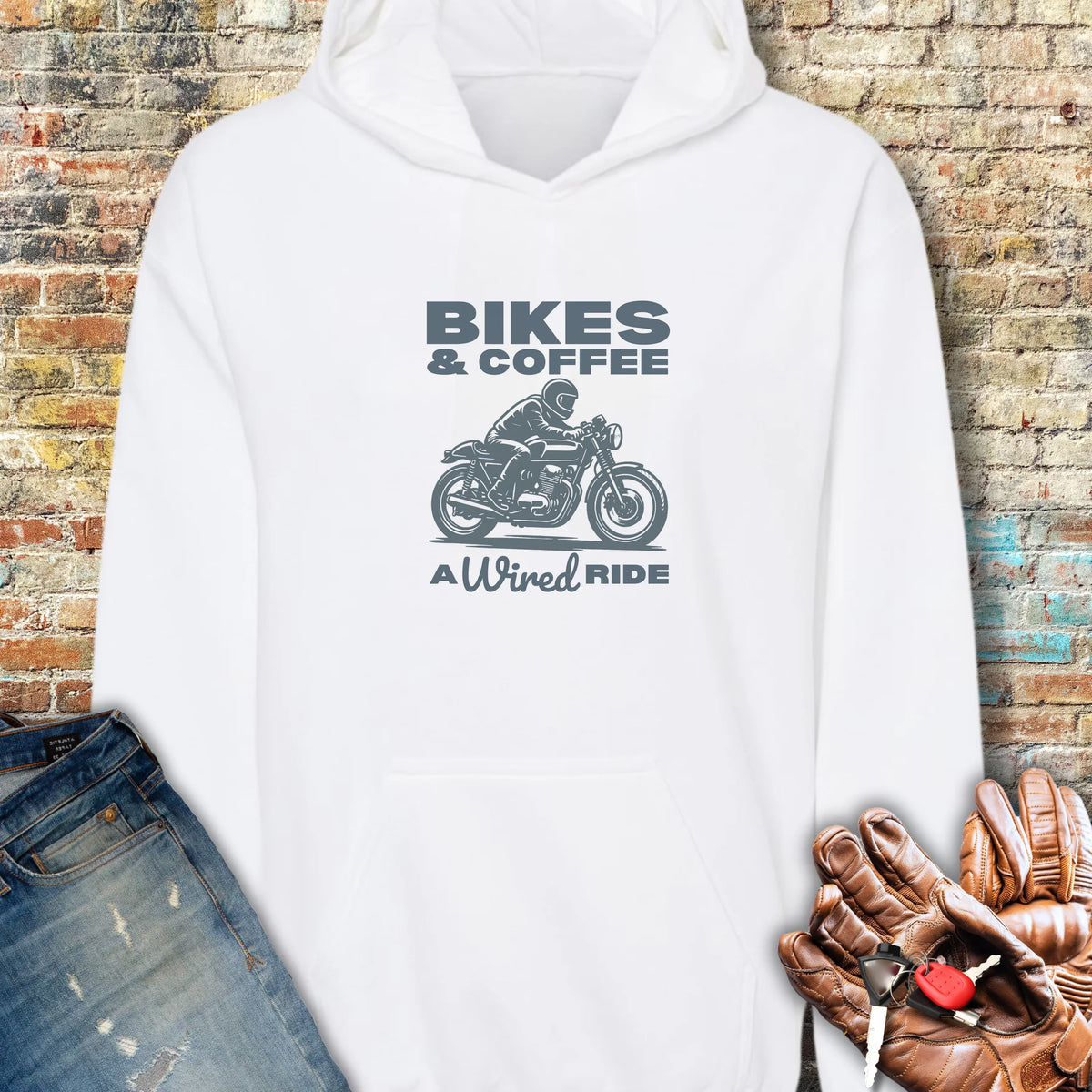 Wired Ride Hoodie - White