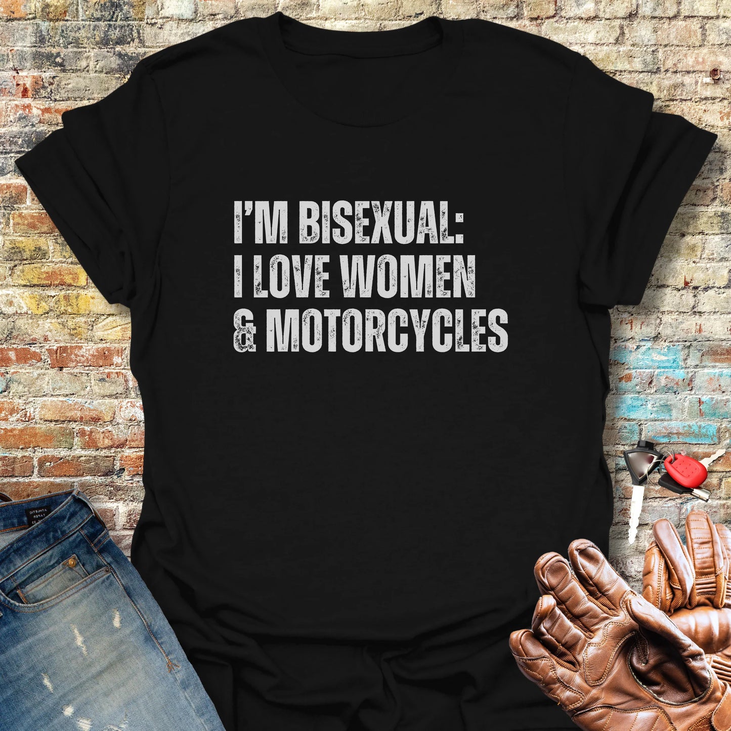 Women & Motorcycles T-Shirt - Black