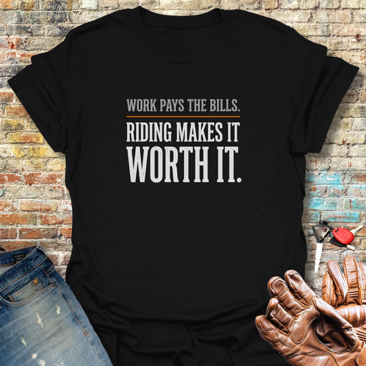 Work Pays T-Shirt - Black