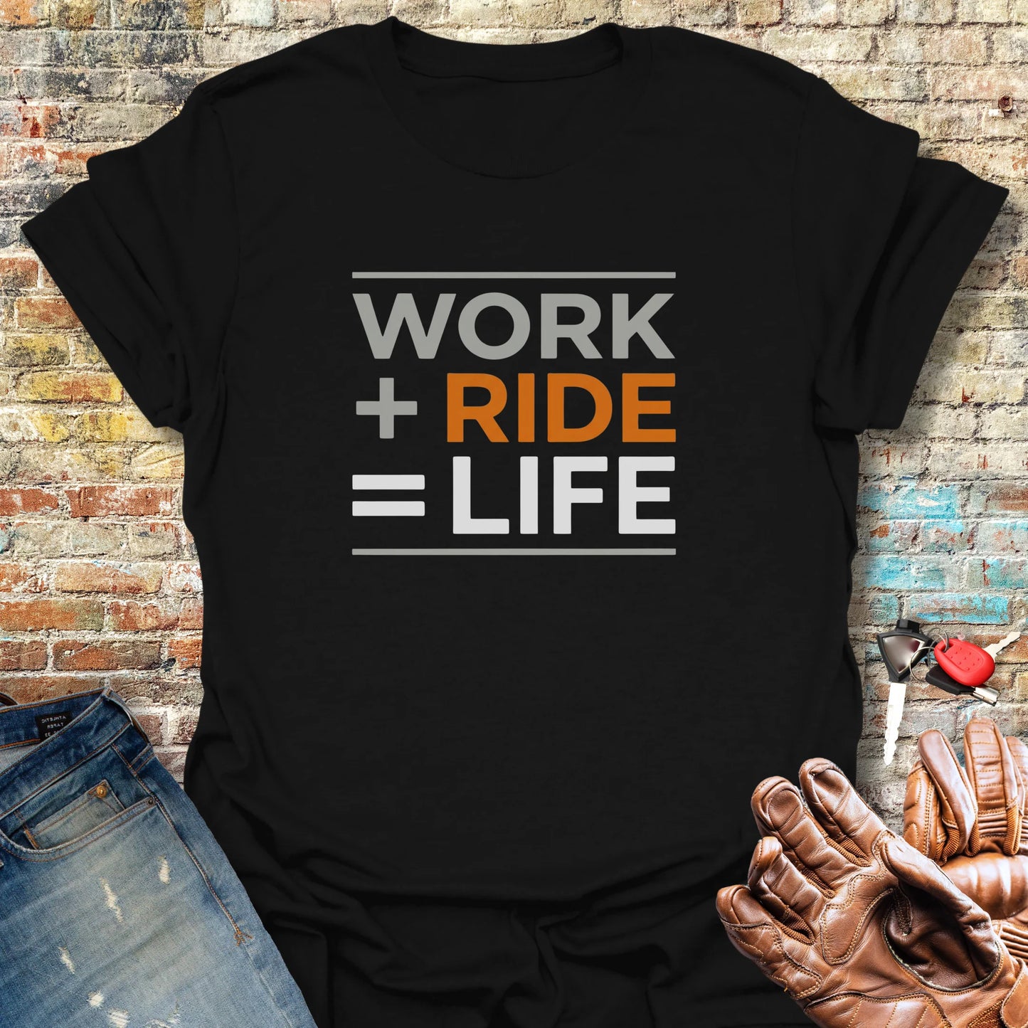 Work + Ride T-Shirt - Black