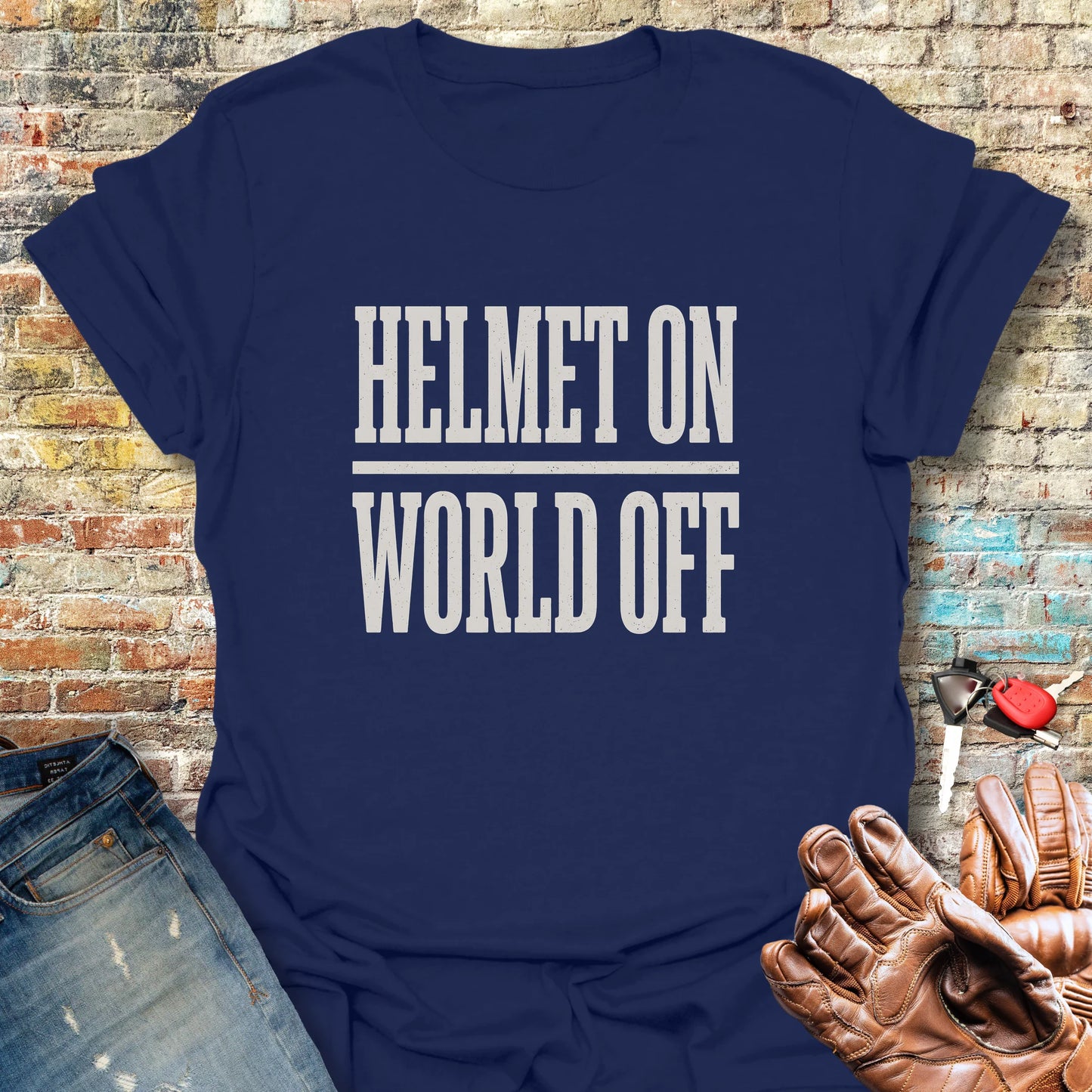 World Off T-Shirt - Navy