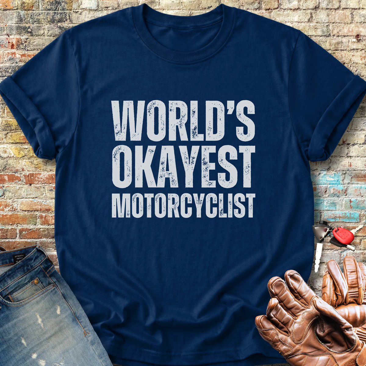 World's Okayest Classic T-Shirt - Navy