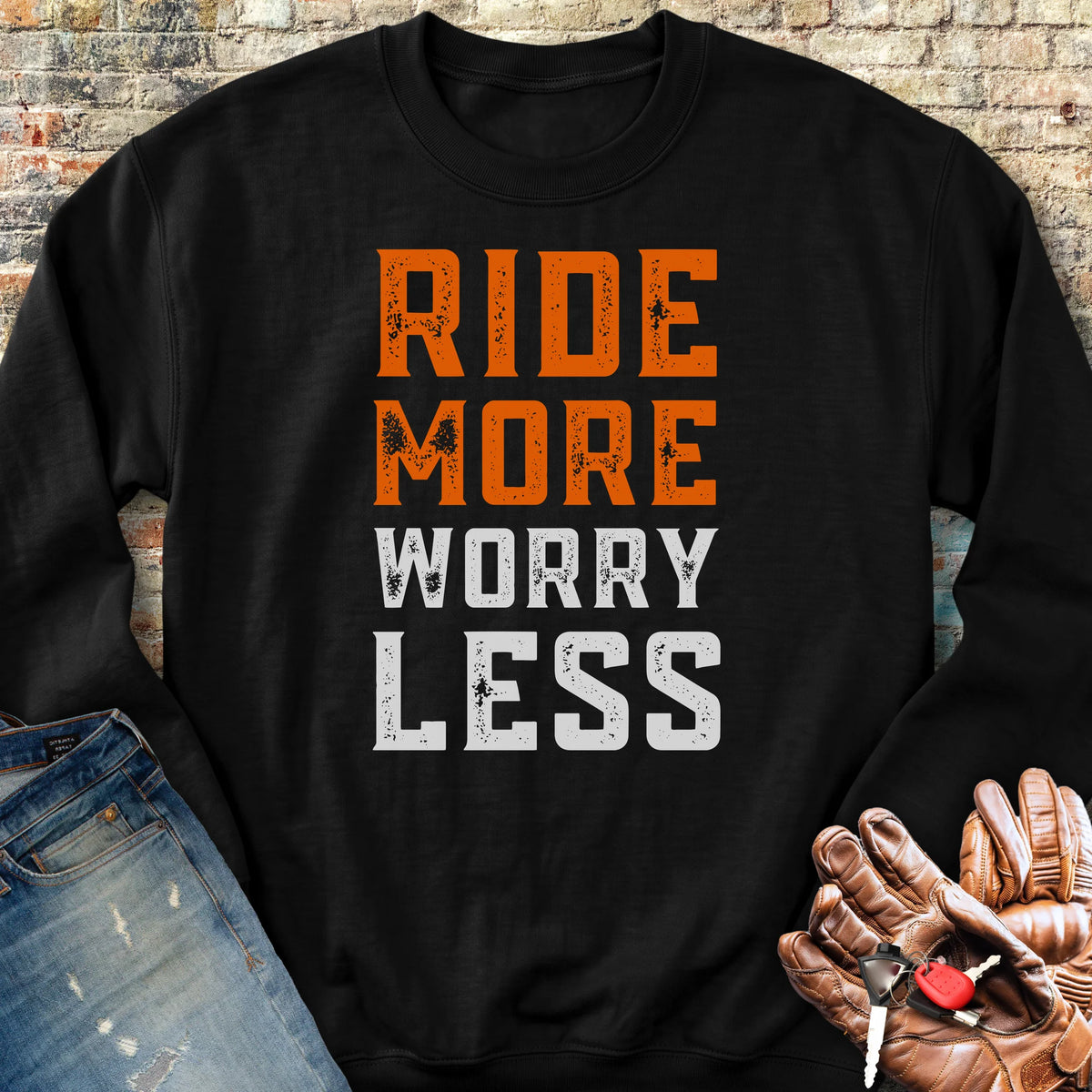Worry Less Sweatshirt - Black