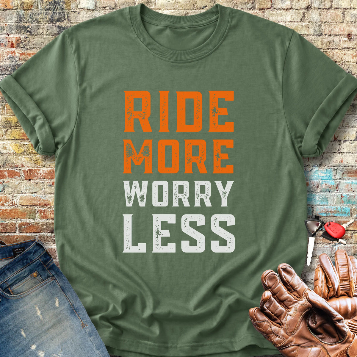 Worry Less Classic T-Shirt - Military Green