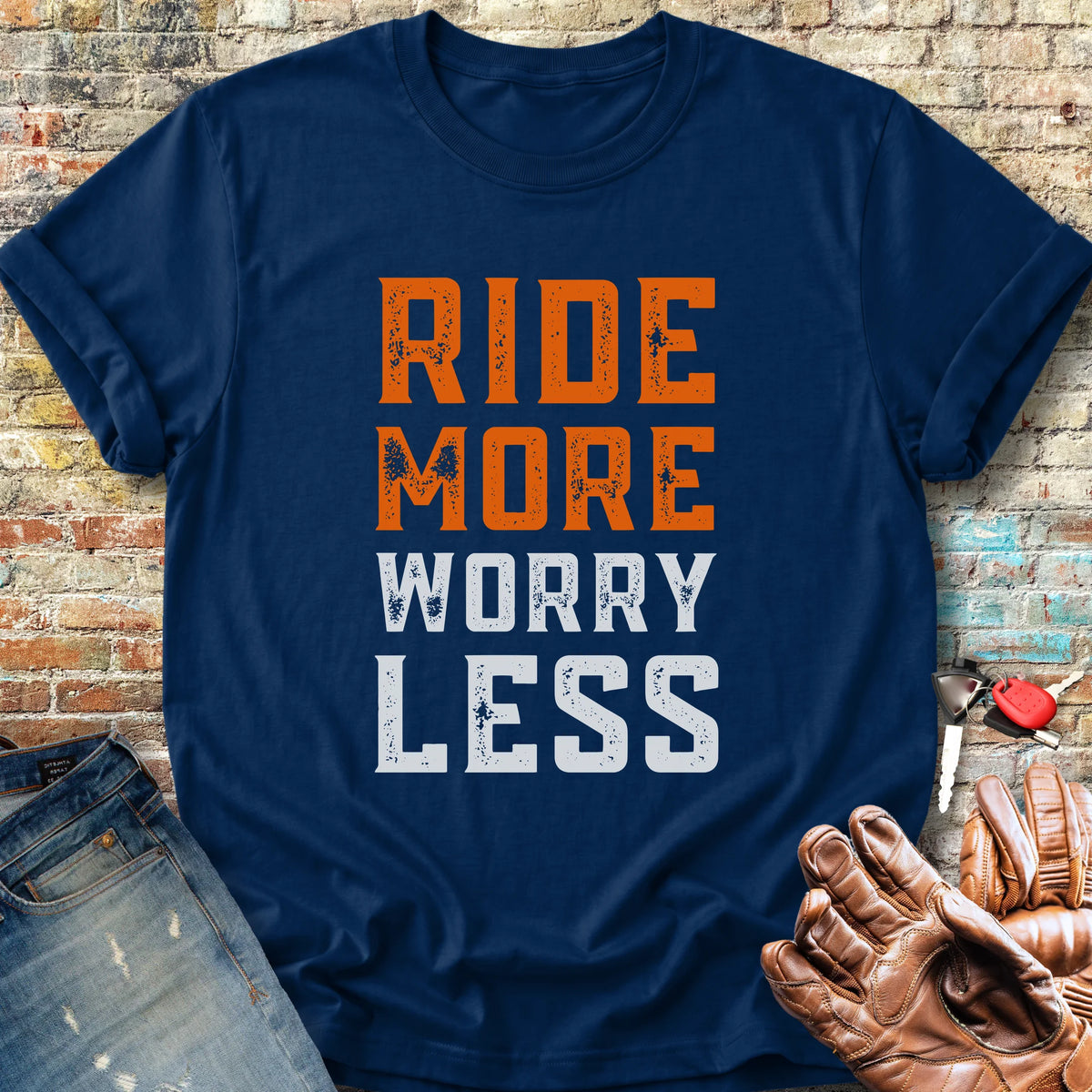 Worry Less Classic T-Shirt - Navy