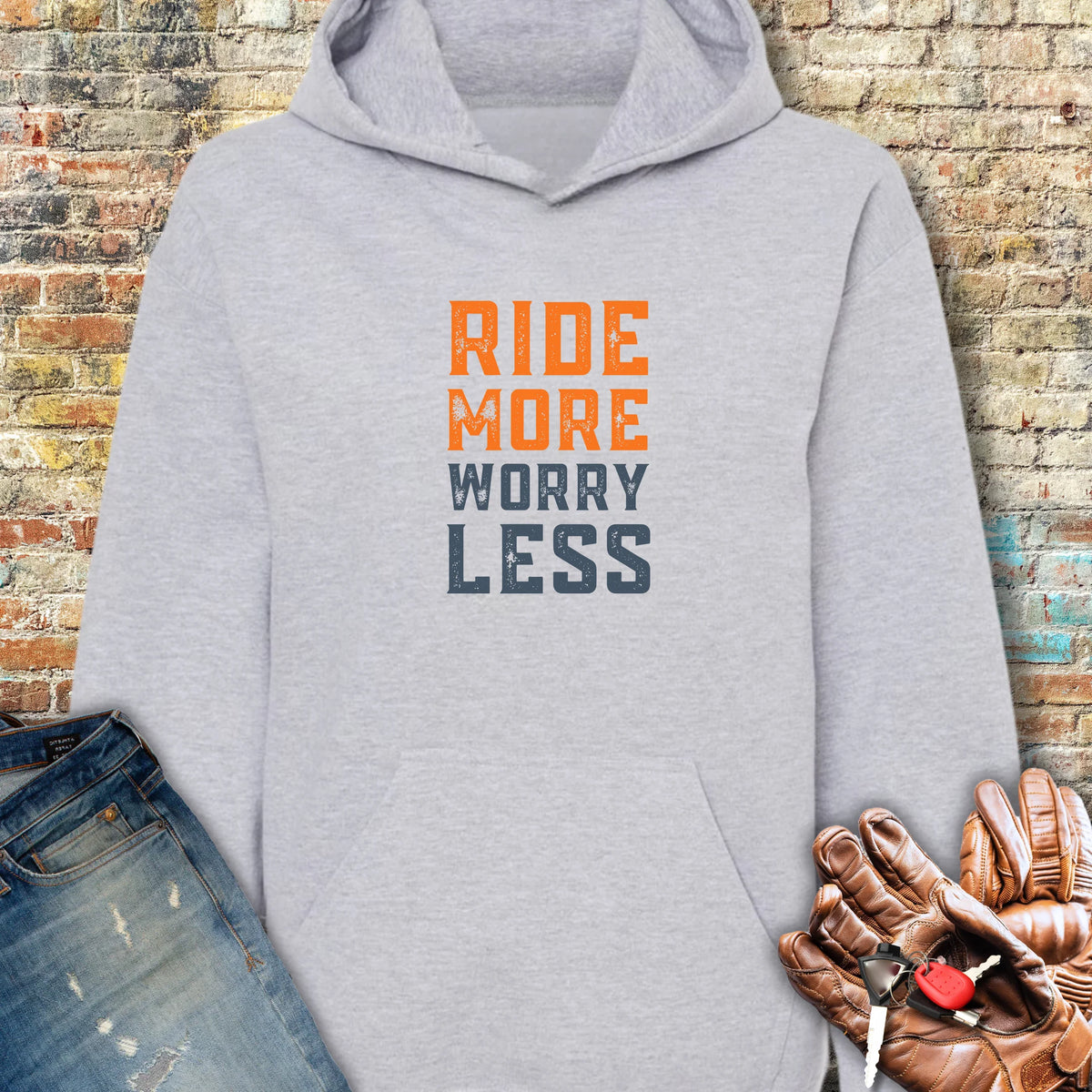 Worry Less Hoodie - Sport Grey