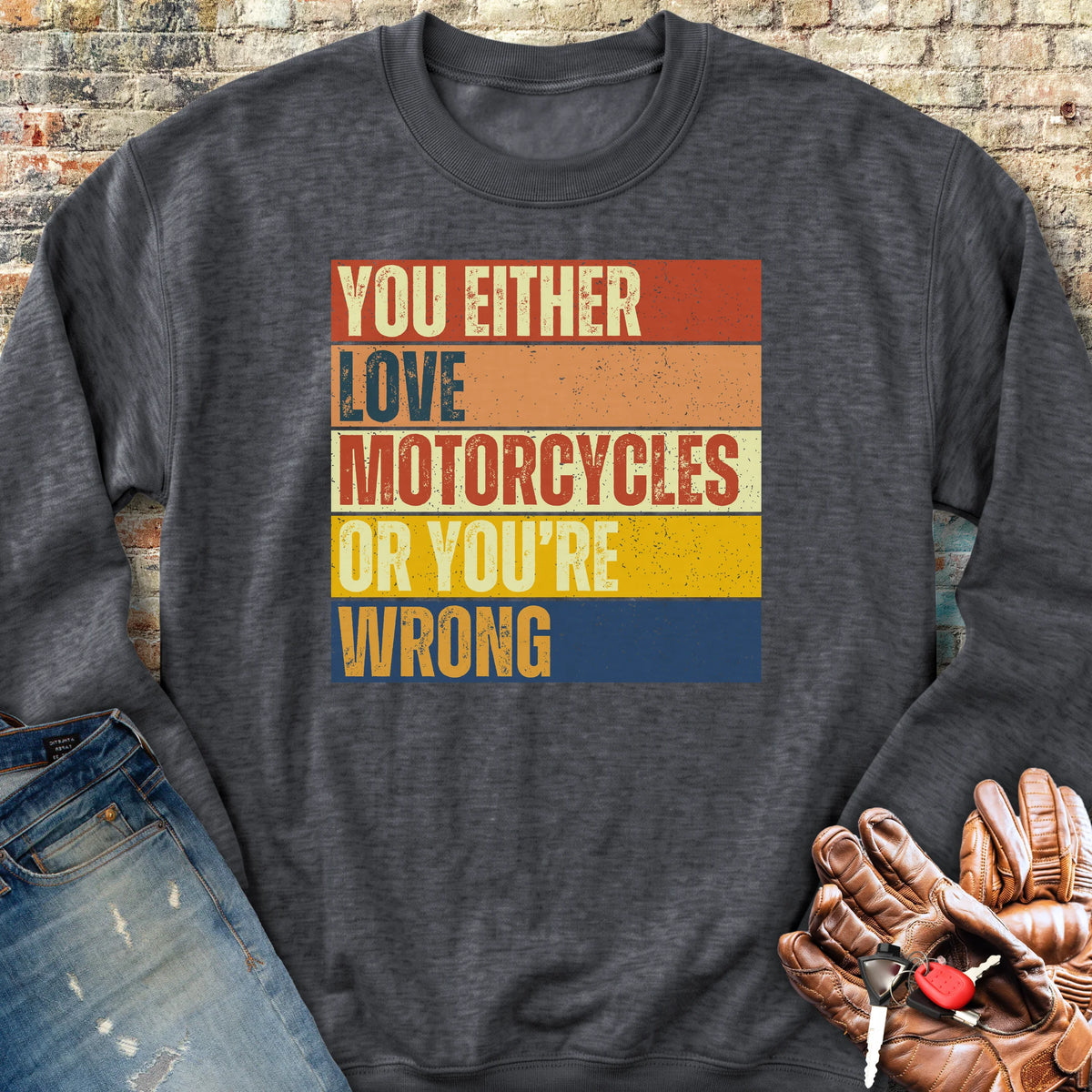 Wrong (Block) Sweatshirt - Dark Heather