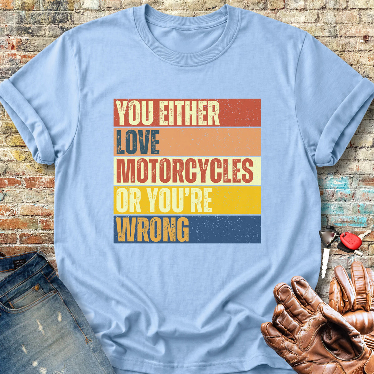 Wrong (Block) Classic T-Shirt - Light Blue