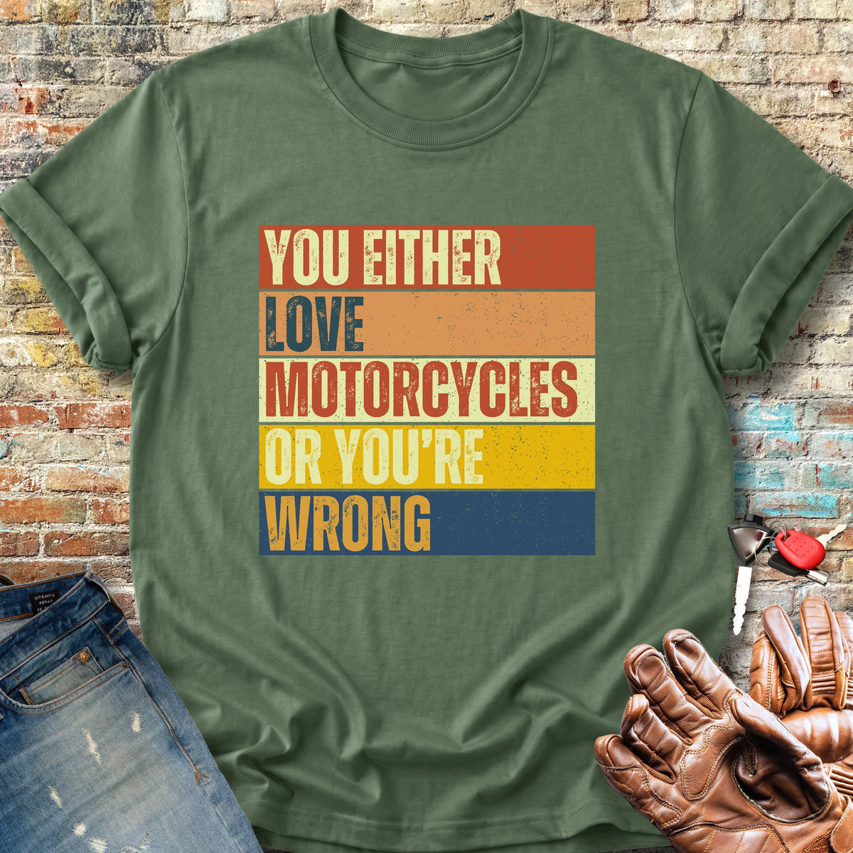 Wrong (Block) Classic T-Shirt - Military Green