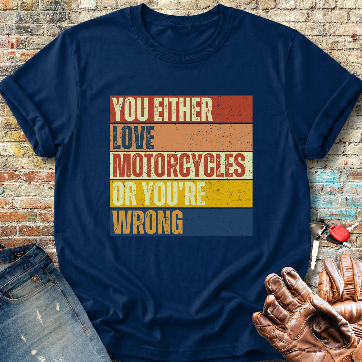 Wrong (Block) Classic T-Shirt - Navy