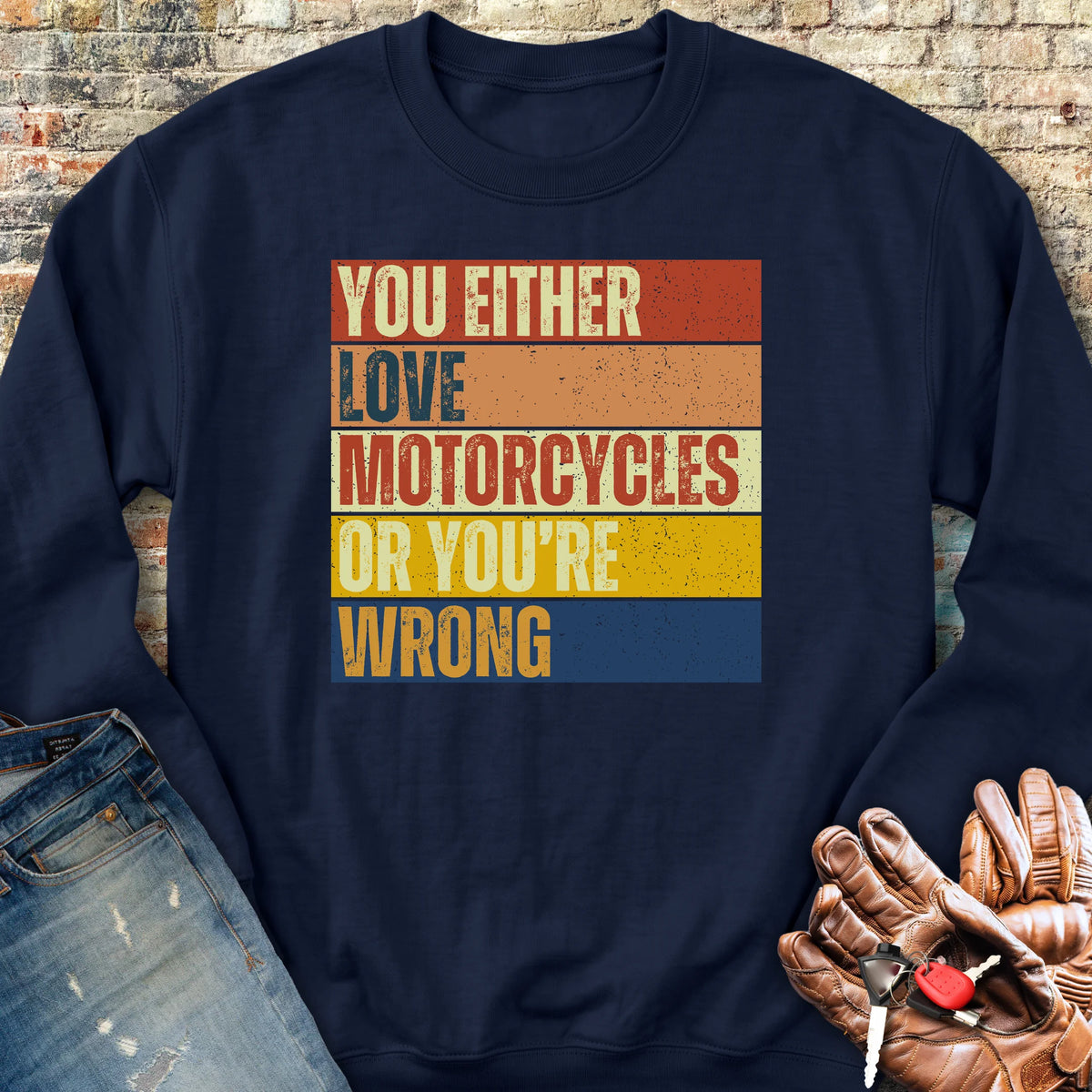Wrong (Block) Sweatshirt - Navy