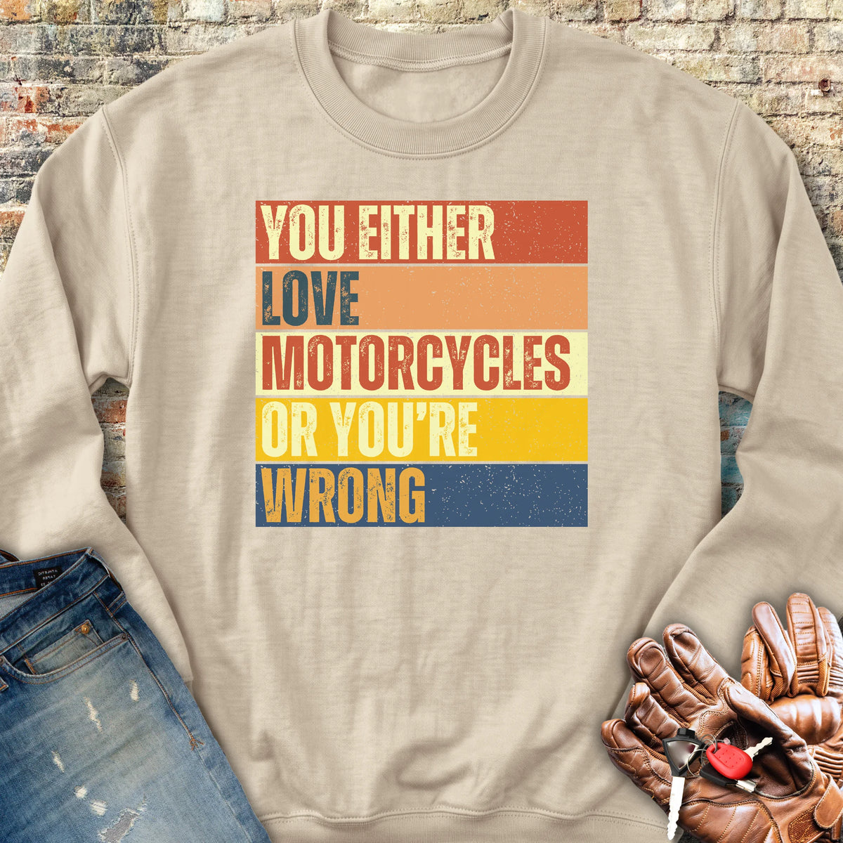 Wrong (Block) Sweatshirt - Sand