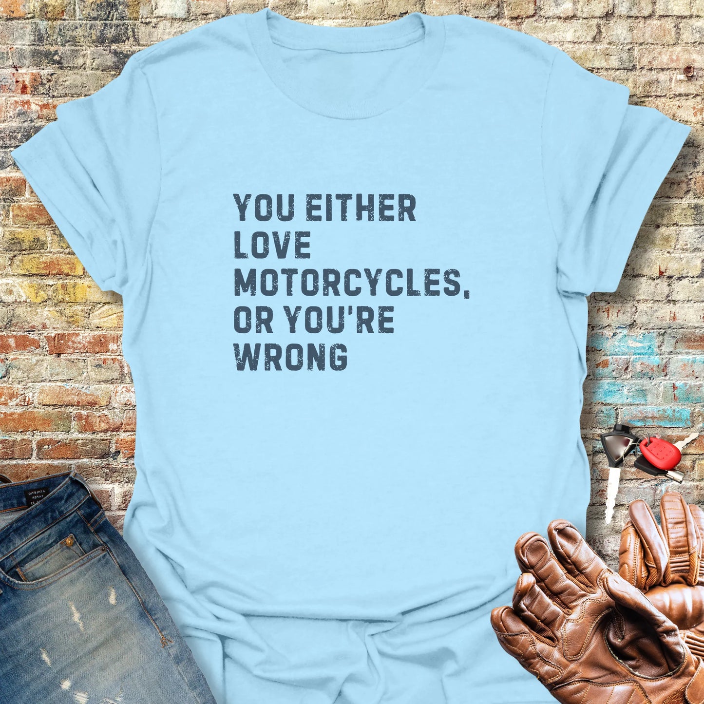 Wrong (Text) T-Shirt - Light Blue
