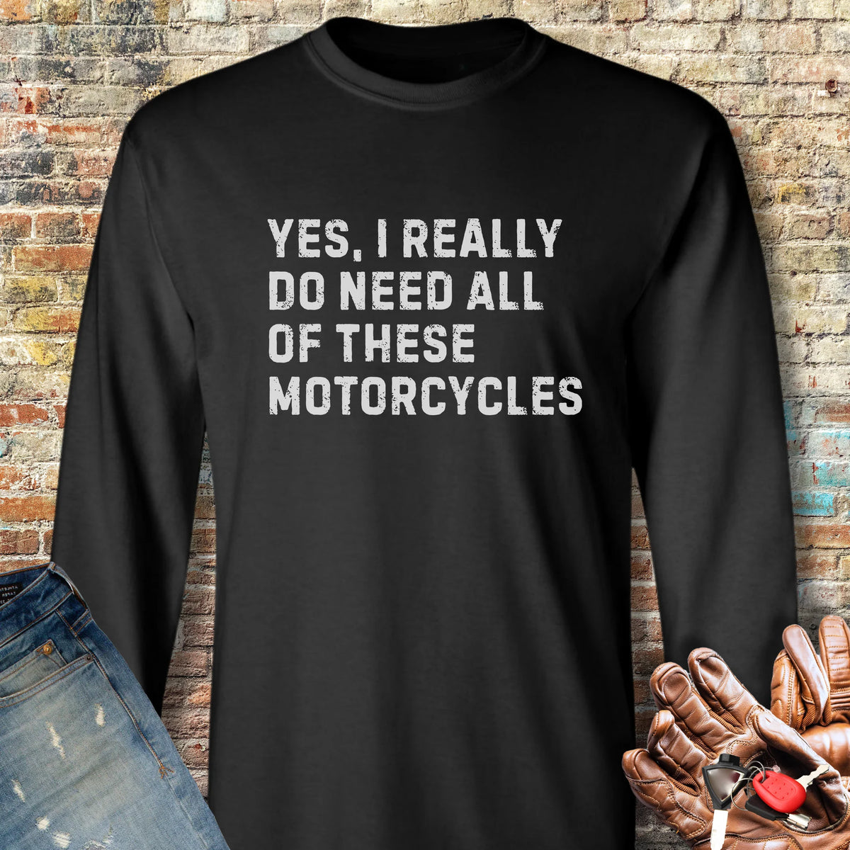 Yes Long Sleeve T-Shirt - Black