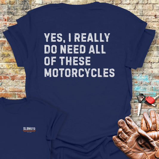 Yes Back Print T-Shirt - Navy