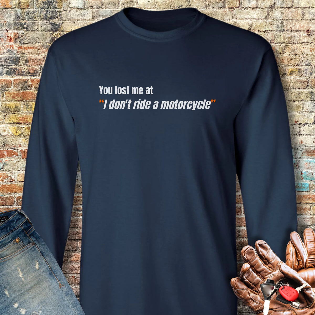 You Lost Me Long Sleeve T-Shirt - Navy