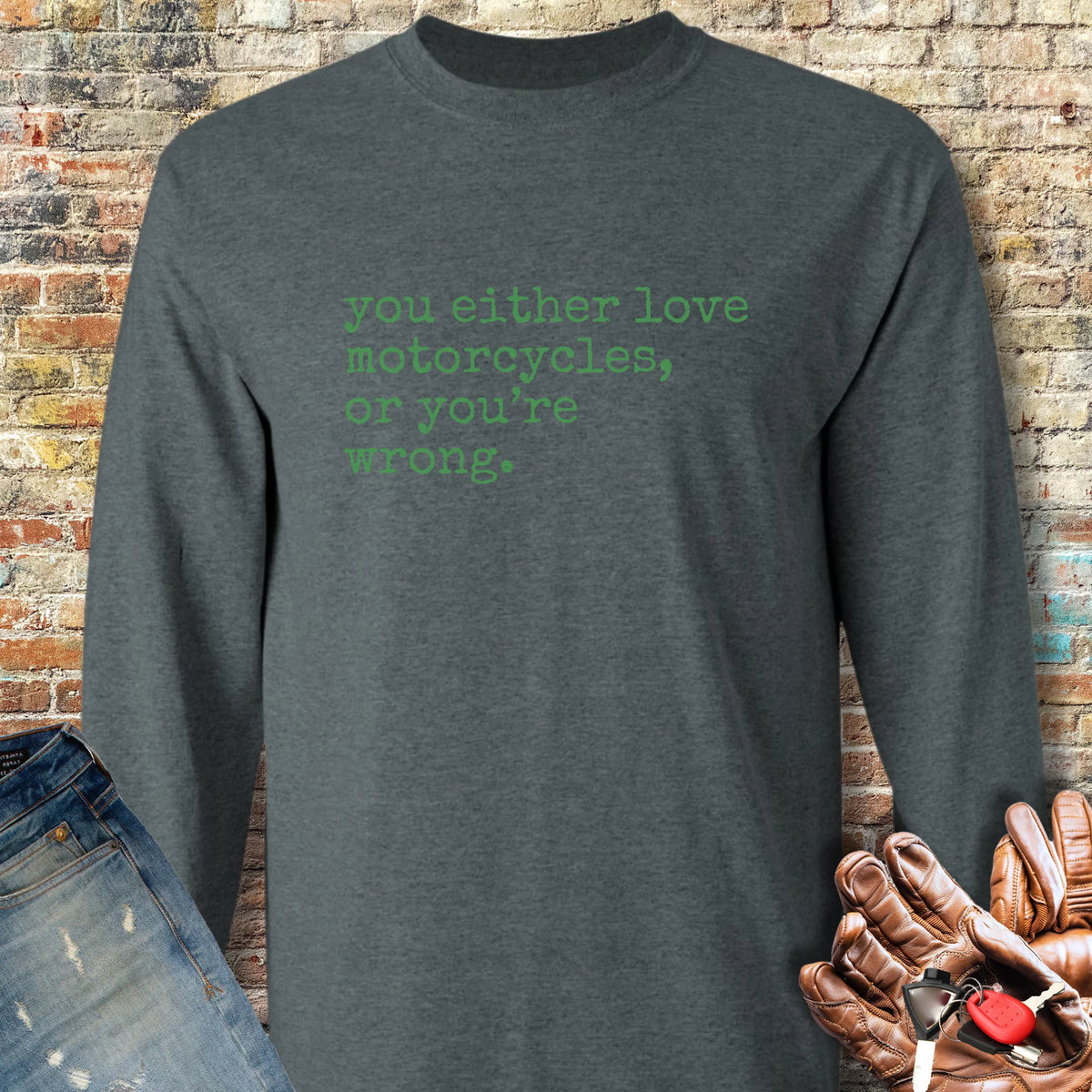 Wrong Long Sleeve T-Shirt - Dark Heather